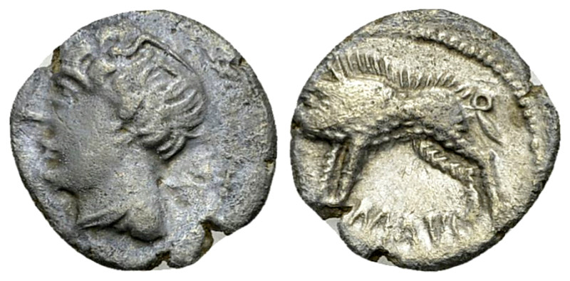 Helvetii AR Quinarius, Ninno type 

Celtic Gaul, Helvetii. AR Quinarius (13-14...