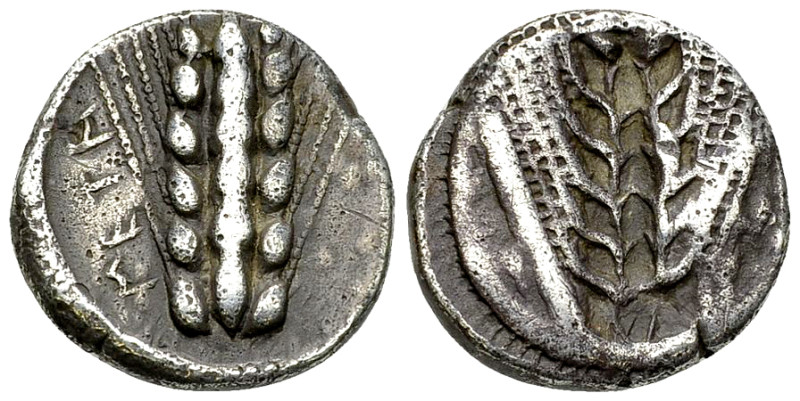 Metapontum AR Nomos, c. 470-440 BC 

Metapontum, Lucania. AR Nomos (18 mm, 7.9...