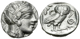 Athens AR Tetradrachm, c. 454-404, contemporary imitation