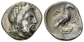 Elis AR Hemidrachm, c. 352-348 BC