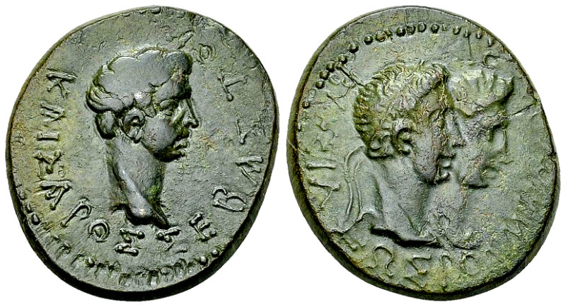 Augustus and Rhoimetalkes AE23 

Augustus (27 BC - 14 AD), with Rhoimetalkes (...