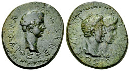 Augustus and Rhoimetalkes AE23