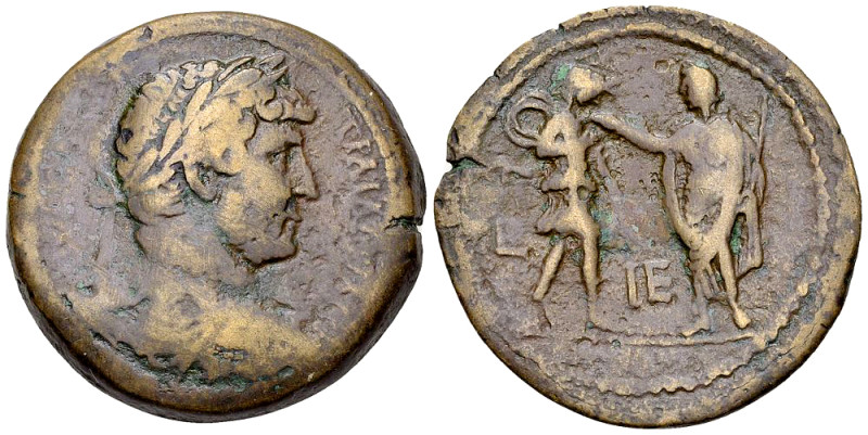 Hadrianus AE Drachm, Alexandria 

Hadrianus (117-138 AD). AE Drachm (34 mm, 23...