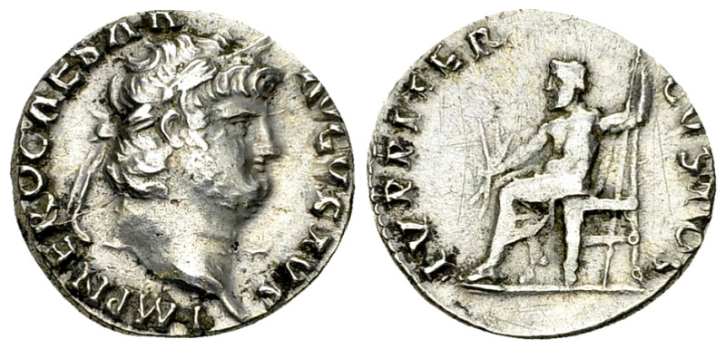 Nero AR Denarius, Jupiter reverse 

Nero (54-68 AD). AR Denarius (17 mm, 3.60 ...