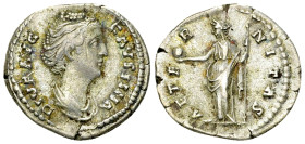 Diva Faustina Senior AR Denarius, Aeternitas reverse