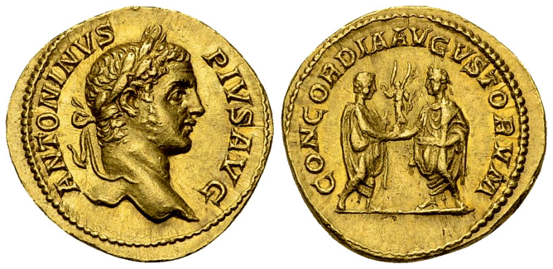 Caracalla Aureus, Caracalla and Geta reverse 

 Caracalla (198-217 AD). Aureus...