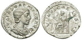 Iulia Soaemias AR Denarius, Venus reverse