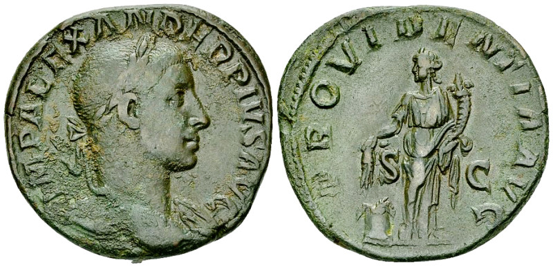 Severus Alexander Sestertius, Providentia reverse 

Severus Alexander (222-235...