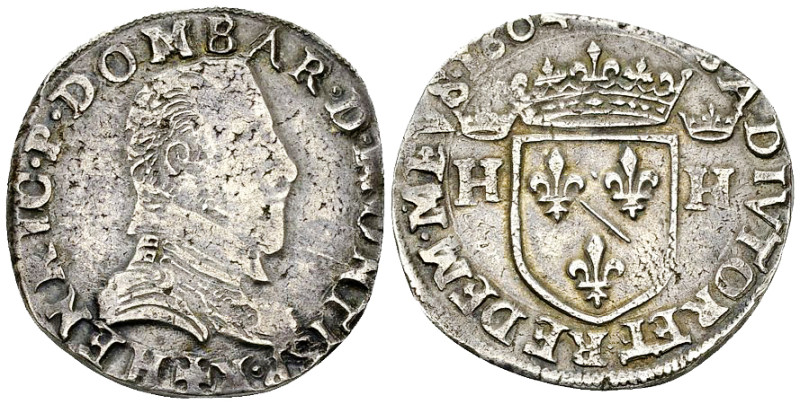 Dombes, Henri II AR Teston 1604 

France. PrincipautÃ© de Dombes. Henri II de ...