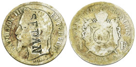 NapolÃ©on III, AR 1 Franc 1866 A, SEDAN