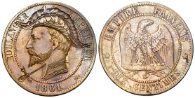 France, AE 10 Centimes, Monnaie satirique