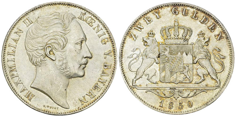 Bayern, AR Doppelgulden 1850 

Deutschland, Bayern. AR Doppelgulden 1850 (21.1...