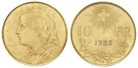 Schweiz, AV 10 Franken 1922 B, Bern