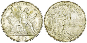 Lugano, AR 5 Franken 1883, Tiro federale