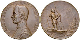 Schweiz, AE Medaille 1899 auf P. Alberic Zwyssig