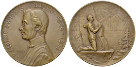 Schweiz, AE Medaille 1899 auf P. Alberic Zwyssig