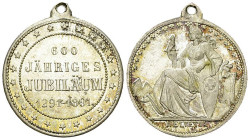 Schweiz, WM Medaille 1891, 600-Jahrfeier