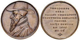Genf, AE Medaille o.J., ThÃ©odore de BÃ¨ze