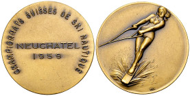 Neuenburg, AE Medaille 1959, Ski nautique