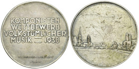 ZÃ¼rich, Versilberte (?) Medaille 1938, Komponisten-Wettbewerb