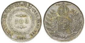 Brazil AR 500 Reis 1851