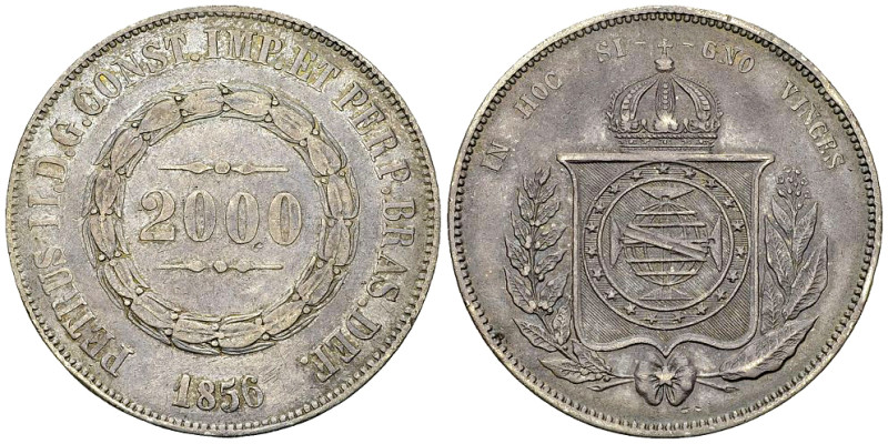 Brazil AR 2000 Reis 1856 

Brazil. Pedro II. AR 2000 Reis 1856 (25.41 g).
KM ...