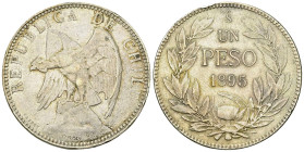 Chile AR Peso 1895 So, Santiago