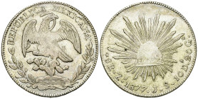 Mexico AR 8 Reales 1877, Zacatecas
