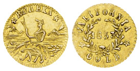 California AV 1/4 Dollar 1853