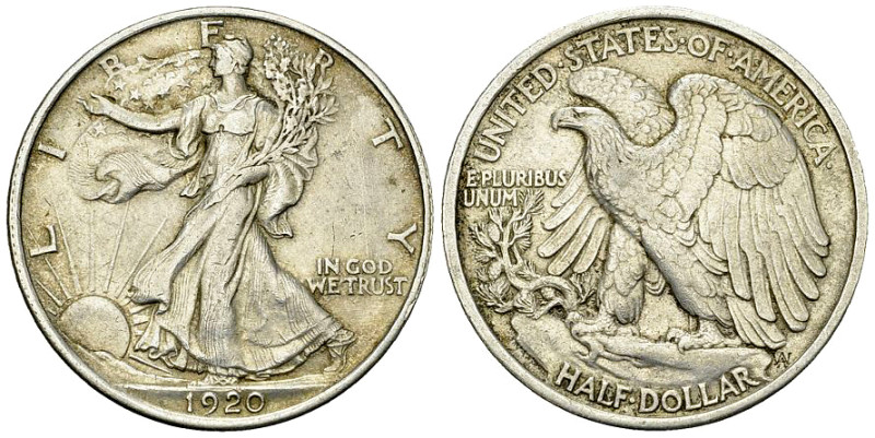 USA AR Half Dollar 1920 

USA. AR Half Dollar 1920 (12.56 g).
KM 142.

Almo...