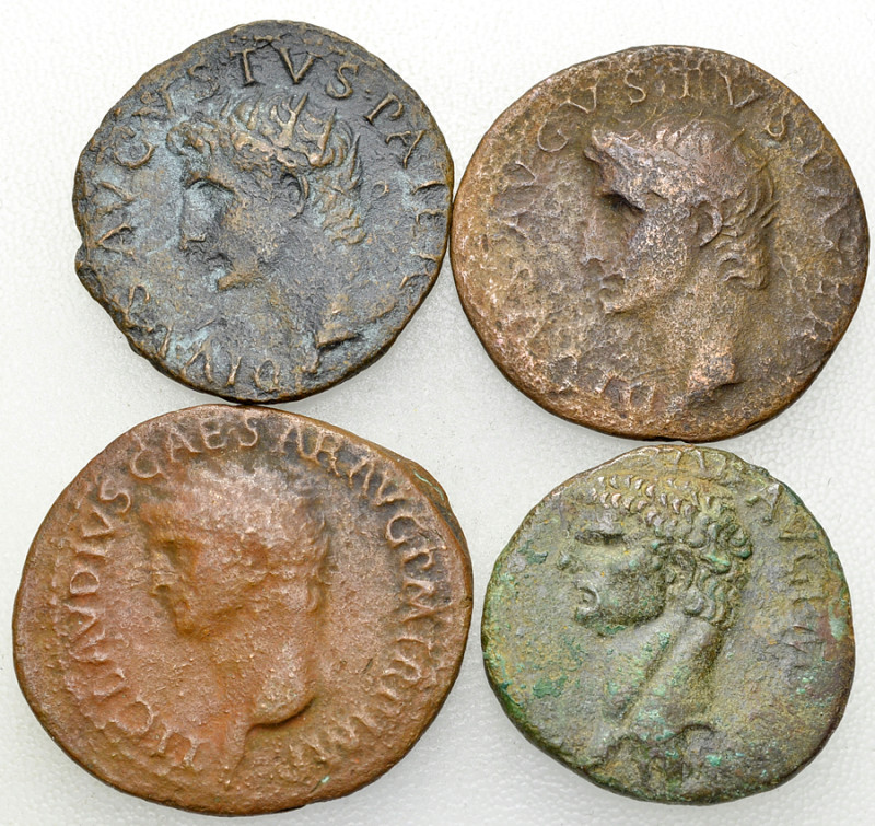 Roman Empire, Lot of 4 AE Asses 

Roman Empire. Lot of 4 (four) AE Asses. Augu...