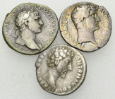 Roman Empire, Lot of 3 AR Denarii