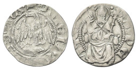 AQUILA (L')
Giovanna II di Durazzo Regina, 1414-1435. 
Cella.
Ag gr. 0,85
Dr. REGINA IVHANDA. Aquila stante verso s., con ali spiegate.
Rv. S PE ...