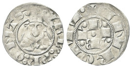 ROMA
Urbano V (Guillame de Grimoard), 1362-1370.
Bolognino romano.
Ag gr. 1,25
Dr. VRB P P Q N T S. Busto mitrato.
Rv. IN ROMA. Le lettere U R B ...