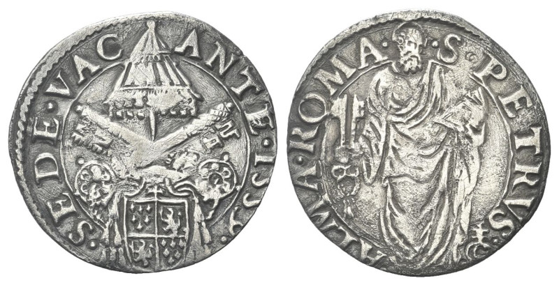 ROMA
Sede Vacante (Cam. Card. Guido Ascanio Sforza), 1559.
Giulio 1559.
Ag gr...
