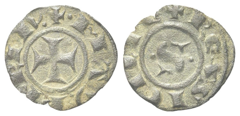 SICILIA
Manfredi, Re di Sicilia, 1258-1266. 
Denaro.
Æ gr. 0,49
Dr. MANFRIDV...