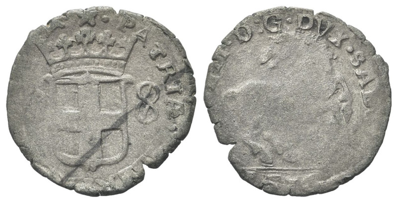 SAVOIA ANTICHI
Carlo Emanuele I, 1580-1630.
Cavallotto 1616.
Mi gr. 2,35
Dr....