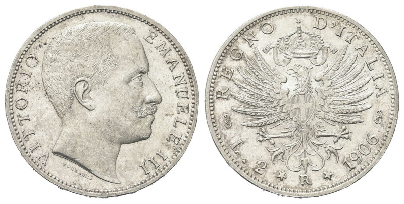 REGNO D’ITALIA
Vittorio Emanuele III, 1900-1943.
2 Lire 1906 Roma, Aquila Saba...