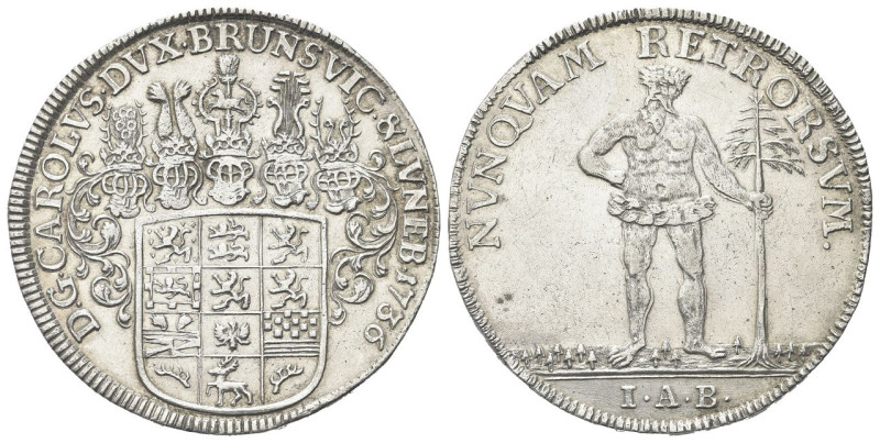 GERMANIA 
Brunswick-Wolfenbüttel. Karl I, 1735-1780.
Tallero 1736 I A B.
Ag g...