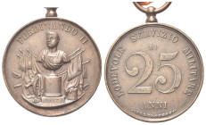 NAPOLI
Ferdinando II di Borbone, 1830-1859.
Medaglia d’onore in ricompensa di 25 anni di Lodevole servizio militare Decreto del 23 dicembre 1834.
Æ...