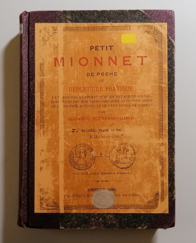 A. Boutkowski - Glinka
Petit Mionnet de poche ou repertoire pratique a l’usage ...