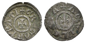 AQUILEIA - Gregorio di Montelongo (1251-1269) - Mezzo denaro Croce R/ Giglio - Ag - MOLTO RARO - g. 0,29; Ø mm 12 - Bern. 23

SPEDIZIONE SOLO IN ITA...