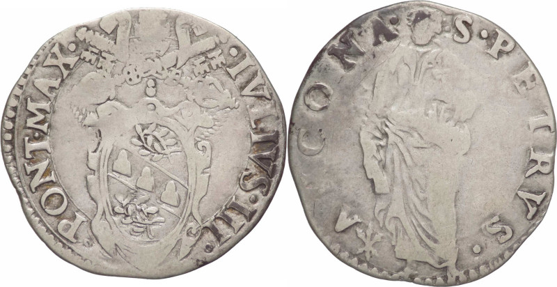 Stato Pontificio - Ancona - Giulio III (1550-1555) - giulio - Munt 54 - 2,90 g -...