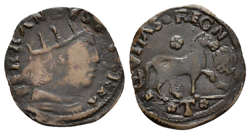 Aquila - 1 Cavallo - Ferdinando I d'Aragona (1458 - 1494) - Rara - Ae. - Gr. 1,3...