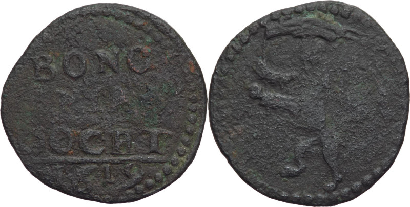 Bologna - 1 Quattrino 1619 - Innocenzo X (1644 - 1655) - Gr. 2,82 - Mir.# 1825
...