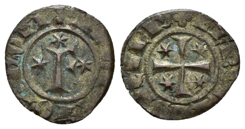 Brindisi - Federico II (1197-1250) - 1 Denaro emissione del 1249 - D/ croce di n...