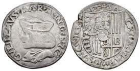 CASALE - Guglielmo II Paleologo (1494-1518) - Testone Busto drapp. con berretto volto a sn. R/ Stemma - g. 8,97 - Ø mm 28 - Ag - RARO - CNI 32; Rav. 8...