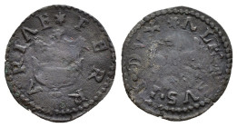 Ferrara - Alfonso II d'Este (1559-1597) - quattrino - CNI 138/147; MIR 327 - CU - gr. 0,56

MB

SPEDIZIONE SOLO IN ITALIA - SHIPPING ONLY IN ITALY