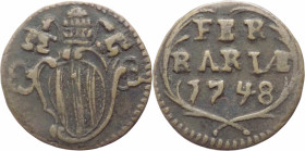 Stato Pontificio - Ferrara - Benedetto XI, Lambertini (1740-1758) - 1 Quattrino 1748 con stemma ovale - Munt. 410 - Cu

BB

SPEDIZIONE SOLO IN ITA...