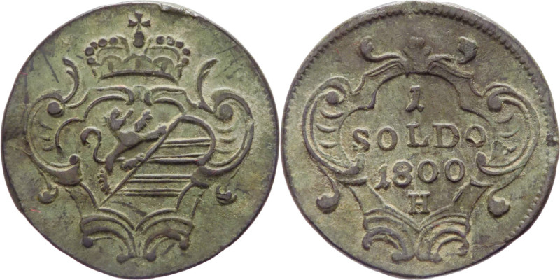 Gorizia - Francesco II (1792-1835) - soldo - 1800 - Gunzburg - KM# 39 - Cu

mB...